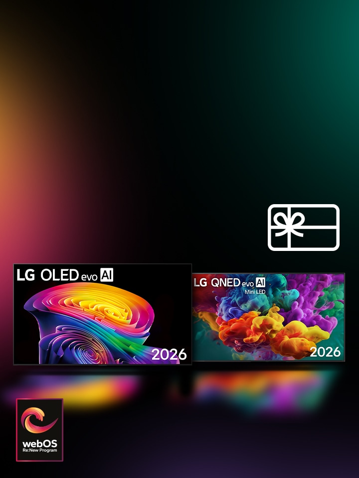 Karty podarunkowe z telewizorami LG 2026