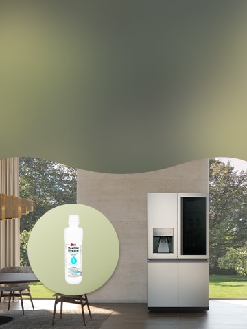 This is a picture of the LG refrigerator and its accessory.