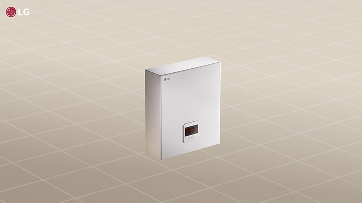 Sterownik kaskadowy LG wyświetlony w wirtualnej przestrzeni.