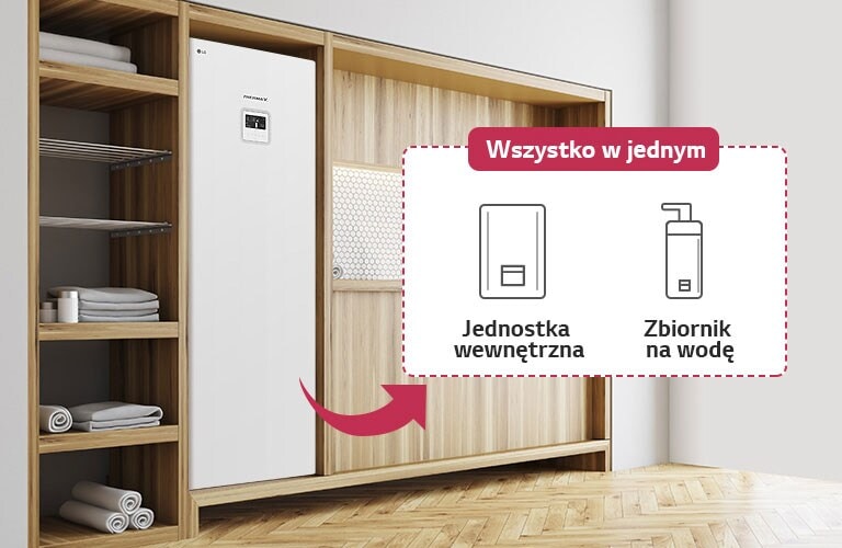 Oszczędność miejsca dzięki zintegrowanej konstrukcji