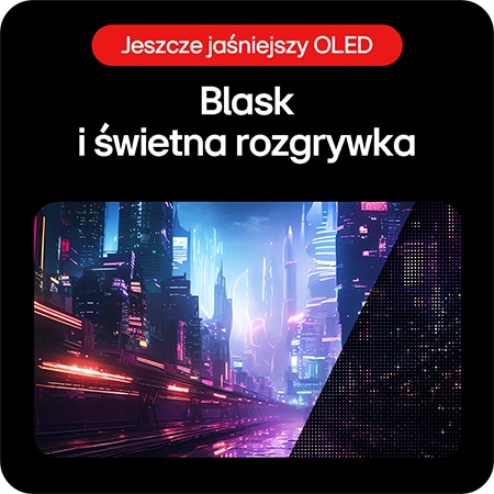 Monitor Gamingowy LG UltraGear 45GS95QE-B zapewnia blask i wspaniałe wrażenia z gry dzięki technologii LG OLED z MLA+.