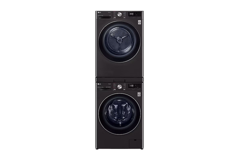 LG System piętrowego montażu pralki i suszarki (z wysuwaną półką, czarny), AGF80301002