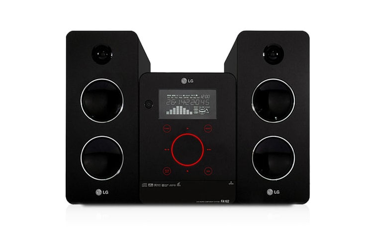 Stylowa mikrowieża Hi-Fi FA162 - widok z przodu