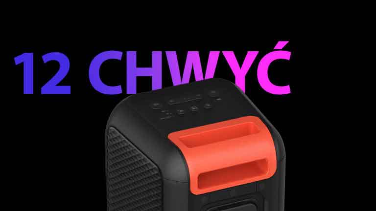 Zbliżenie na ergonomiczny uchwyt. Słowo „CHWYĆ” jest napisane z tyłu ze względów projektowych.