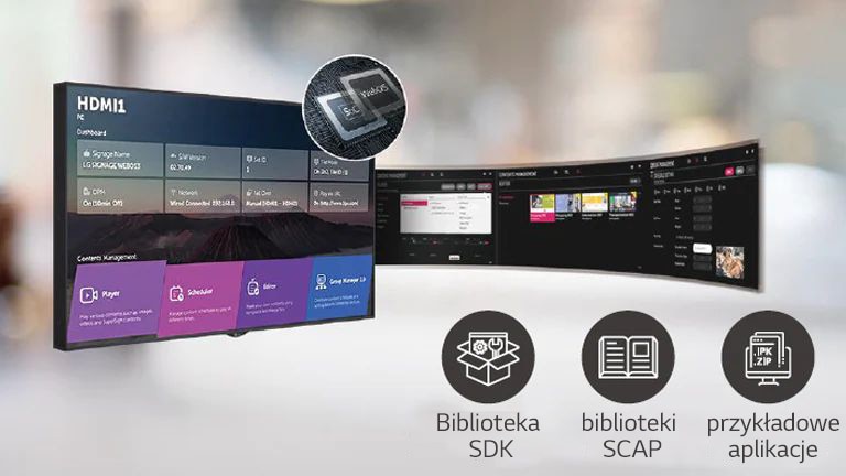 Platforma webOS umożliwia łatwe wykonywanie kilku zadań jednocześnie.
