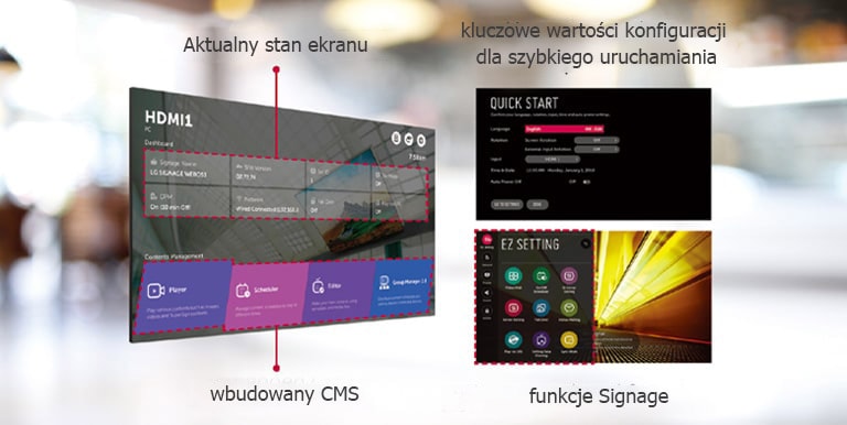 Intuicyjny interfejs użytkownika umożliwia wykonywanie kilku zadań jednocześnie.