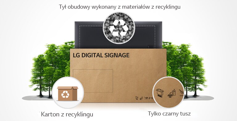Digital signage od LG wykorzystuje materiały z recyklingu