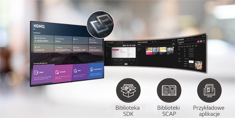 Platforma webOS umożliwia łatwe wykonywanie kilku zadań jednocześnie.