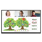 Interaktywna tablica cyfrowa IR UHD 65” 65TR3DJ-B - widok z przodu