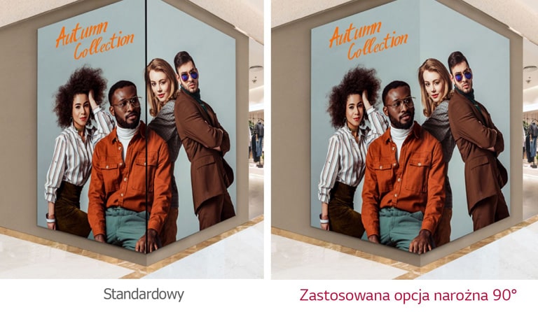 Dostępna opcja narożna 90°
