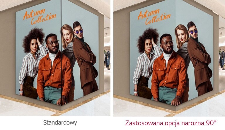 Dostępna opcja narożna 90°