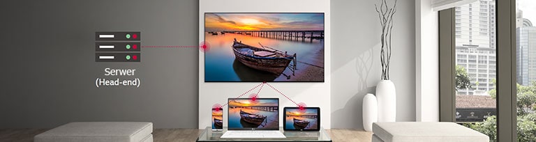 Funkcja SoftAP telewizora umożliwia podłączenie innych urządzeń, takich jak telefony komórkowe, laptopy i tablety.