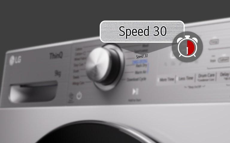 Pokazuje, że można wysuszyć w 30 minut dzięki funkcji Speed30