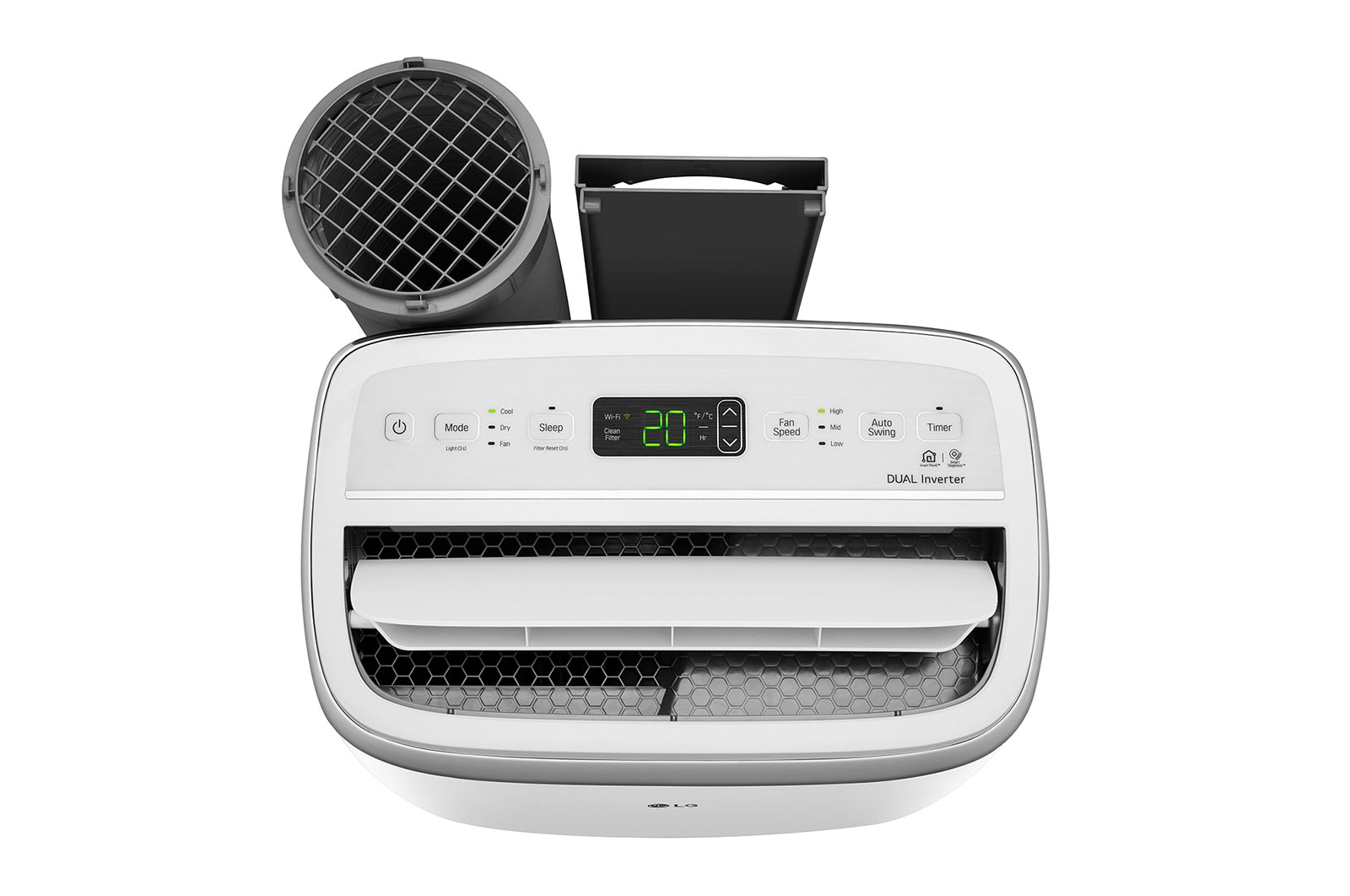 LG Klimatyzator przenośny Dual Inverter z funkcją sterowania Wi-Fi, 2,5 kW, PA11WS