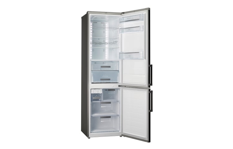 LG 201CM | 385L | A+ | TOTAL NO FROST | FRESH 0 ZONE | OCHRONA WILGOTNOŚCI | BIOSHIELD | BEZKOLIZYJNE OTWIERANIE | KOSTKARKA TWISTOWA | OŚWIETLENIE TOWER LED, GB7120A2RW