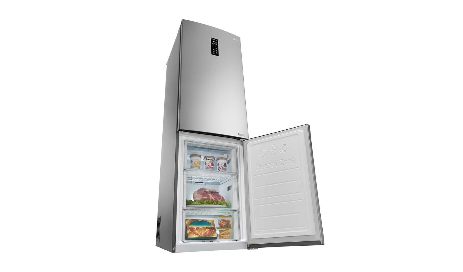 LG Lodówko-zamrażarka LG V+ 1,9m GBB59PZDZS, GBB59PZDZS