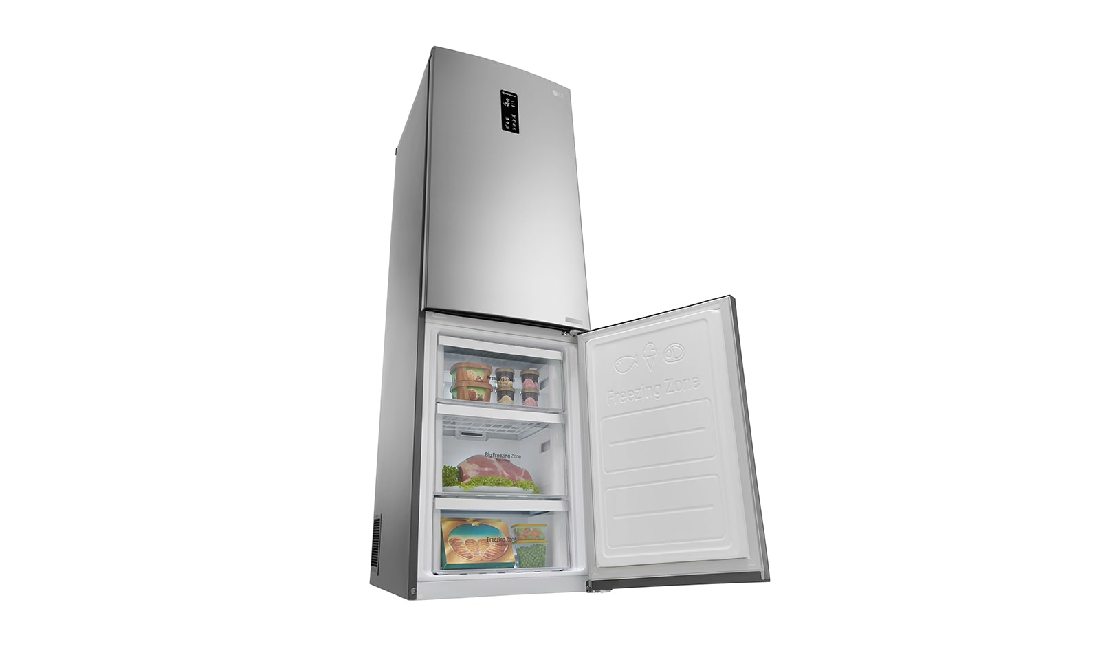 LG Lodówko-zamrażarka LG V+ 1,9m GBB59PZFZS, GBB59PZFZS