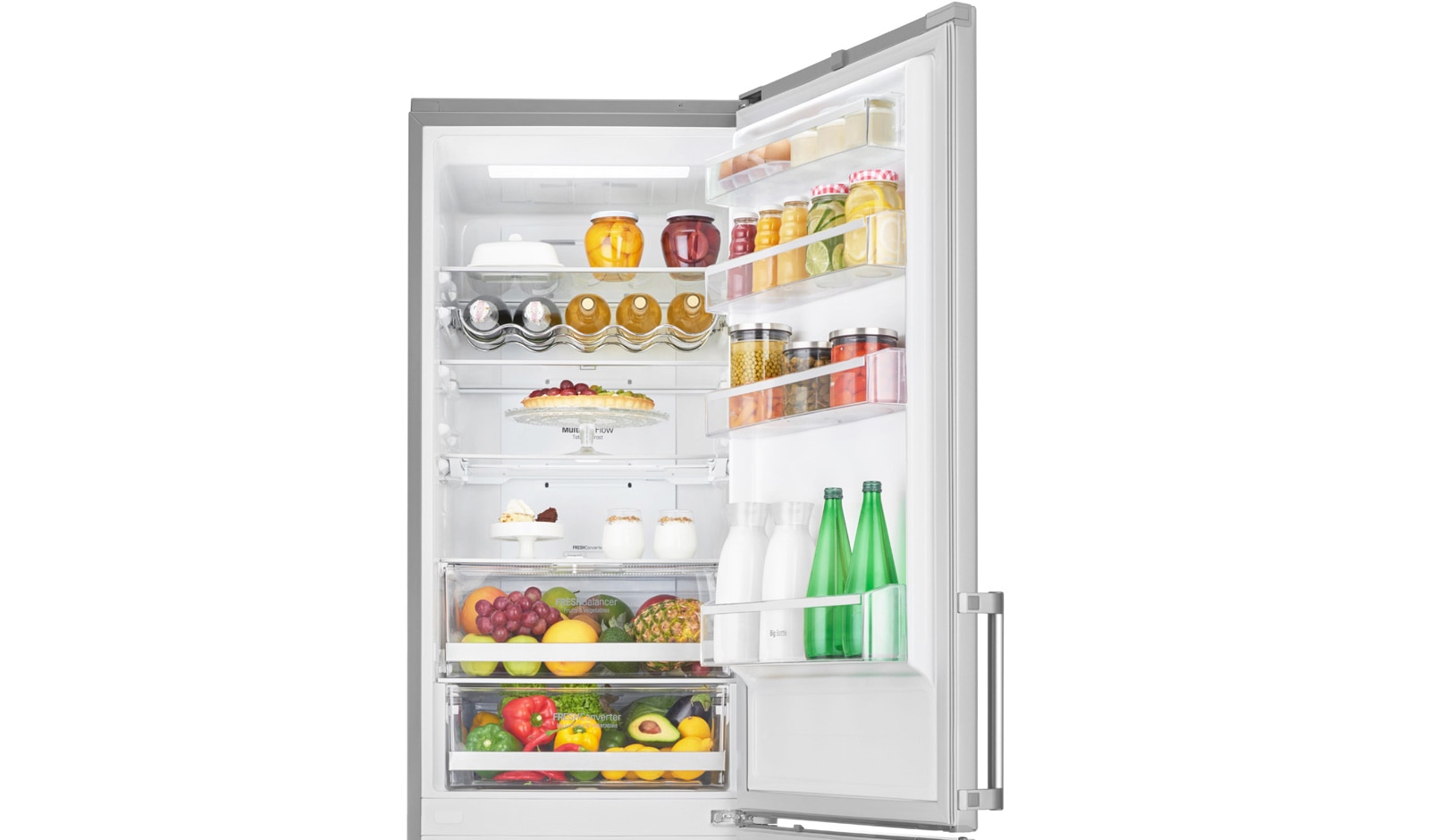 LG Lodówko-zamrażarka LG V+ 2,01m GBB60NSFZB, GBB60NSFZB
