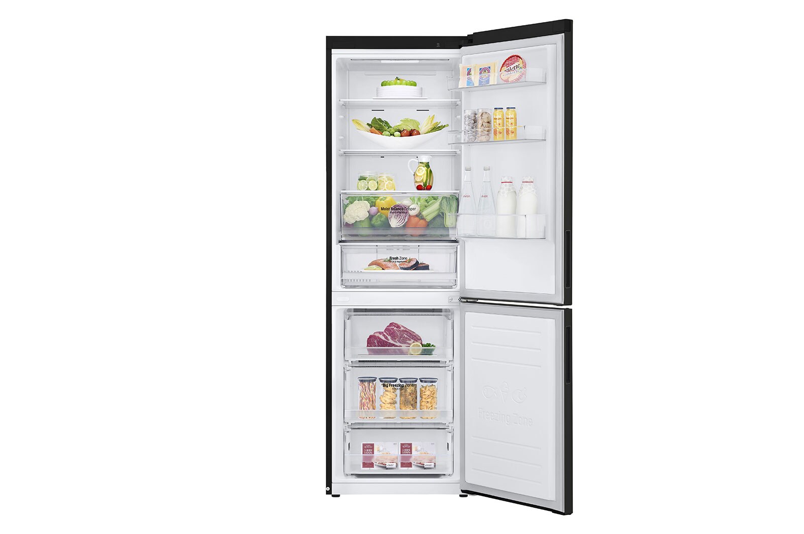 LG Lodówko-zamrażarka LG V+ 1,86m ThinQ GBB61BLHEC, GBB61BLHEC
