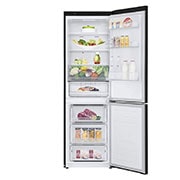 LG Lodówko-zamrażarka LG V+ | 1,86m | czarna | DoorCooling+™ | Total No Frost | 36db | LinearCooling™ | 341 L | GBF61BLHMN, GBB61BLHMN