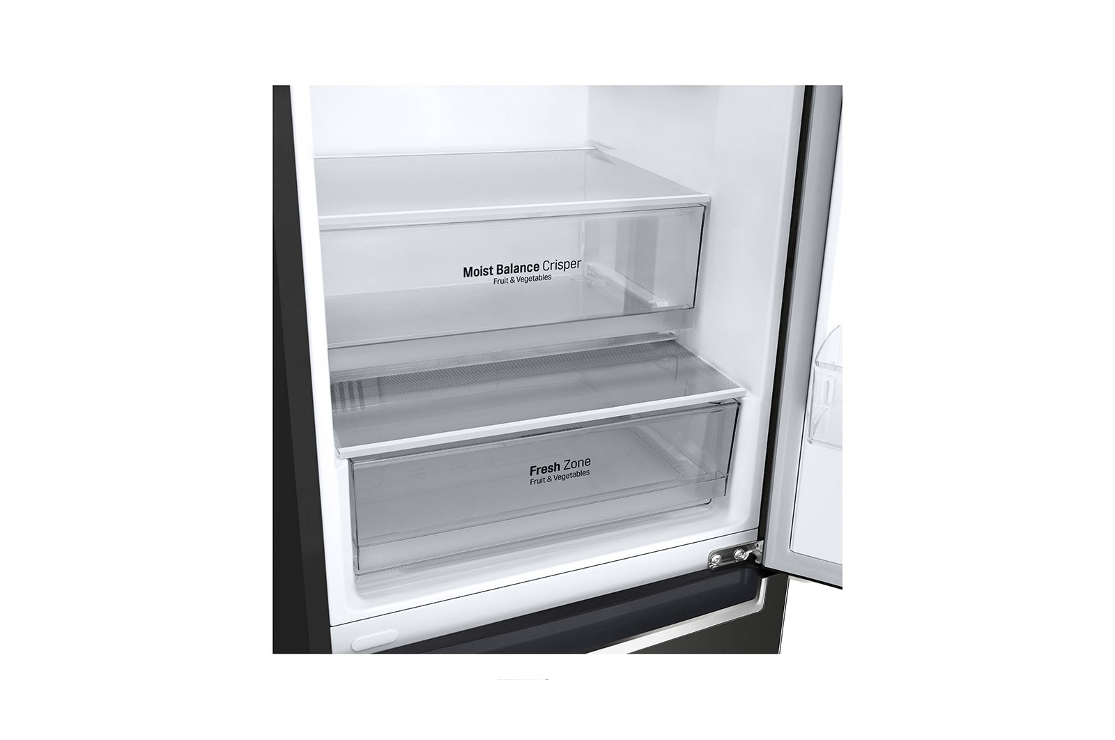 LG Lodówko-zamrażarka LG V+ | 1,86m | czarna | DoorCooling+™ | Total No Frost | 36db | LinearCooling™ | 341 L | GBF61BLHMN, GBB61BLHMN