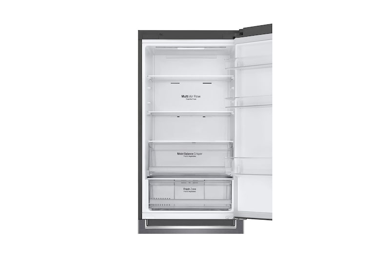 LG Lodówko-zamrażarka LG V+ | 1,86m | srebrna | DoorCooling+™ | Total No Frost | 36db | LinearCooling™ | 341 L | GBB61DSHMN, GBB61DSHMN