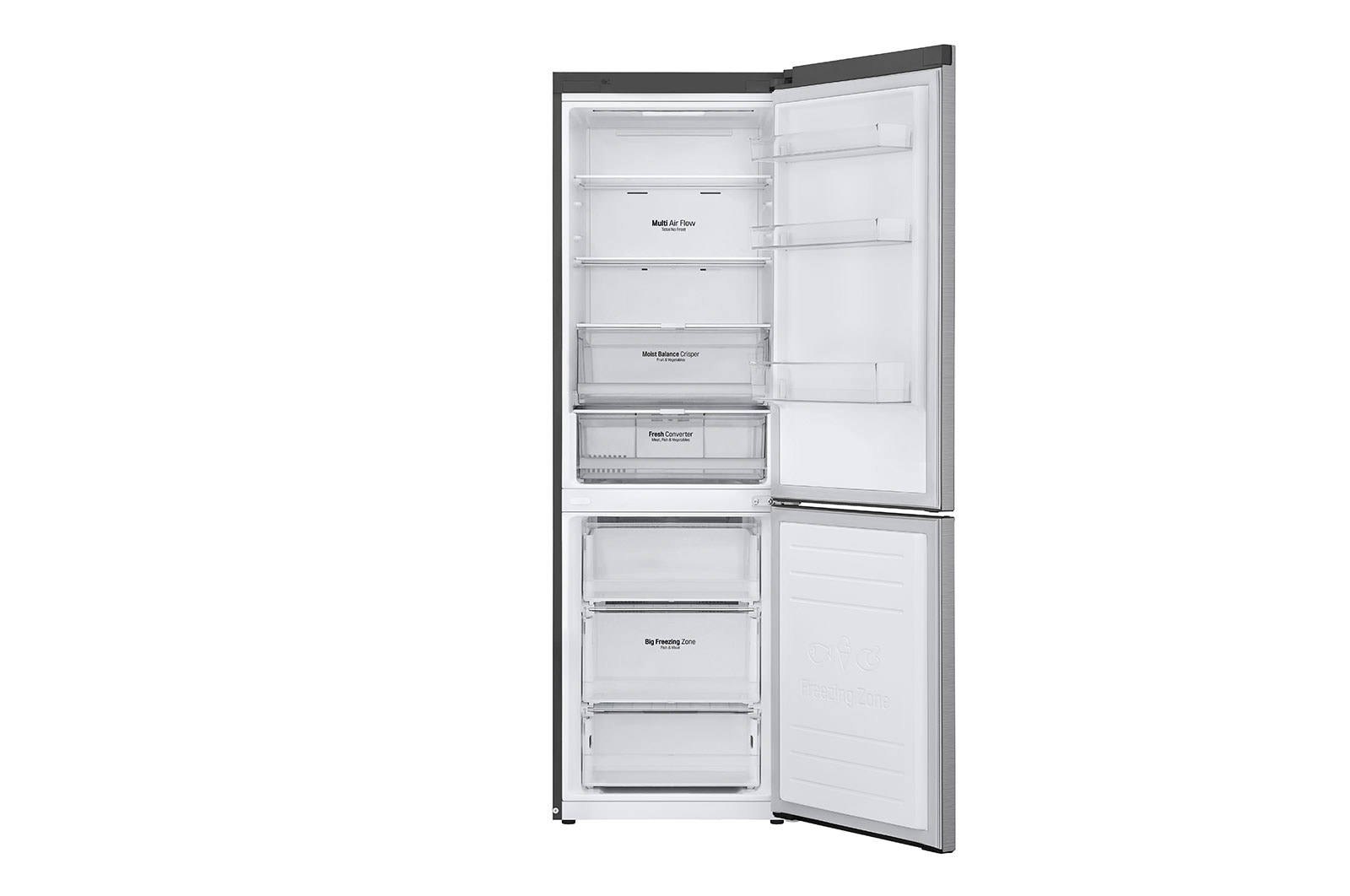 LG Lodówko-zamrażarka LG V+ 1,86m ThinQ GBB61PZFFN, GBB61PZFFN