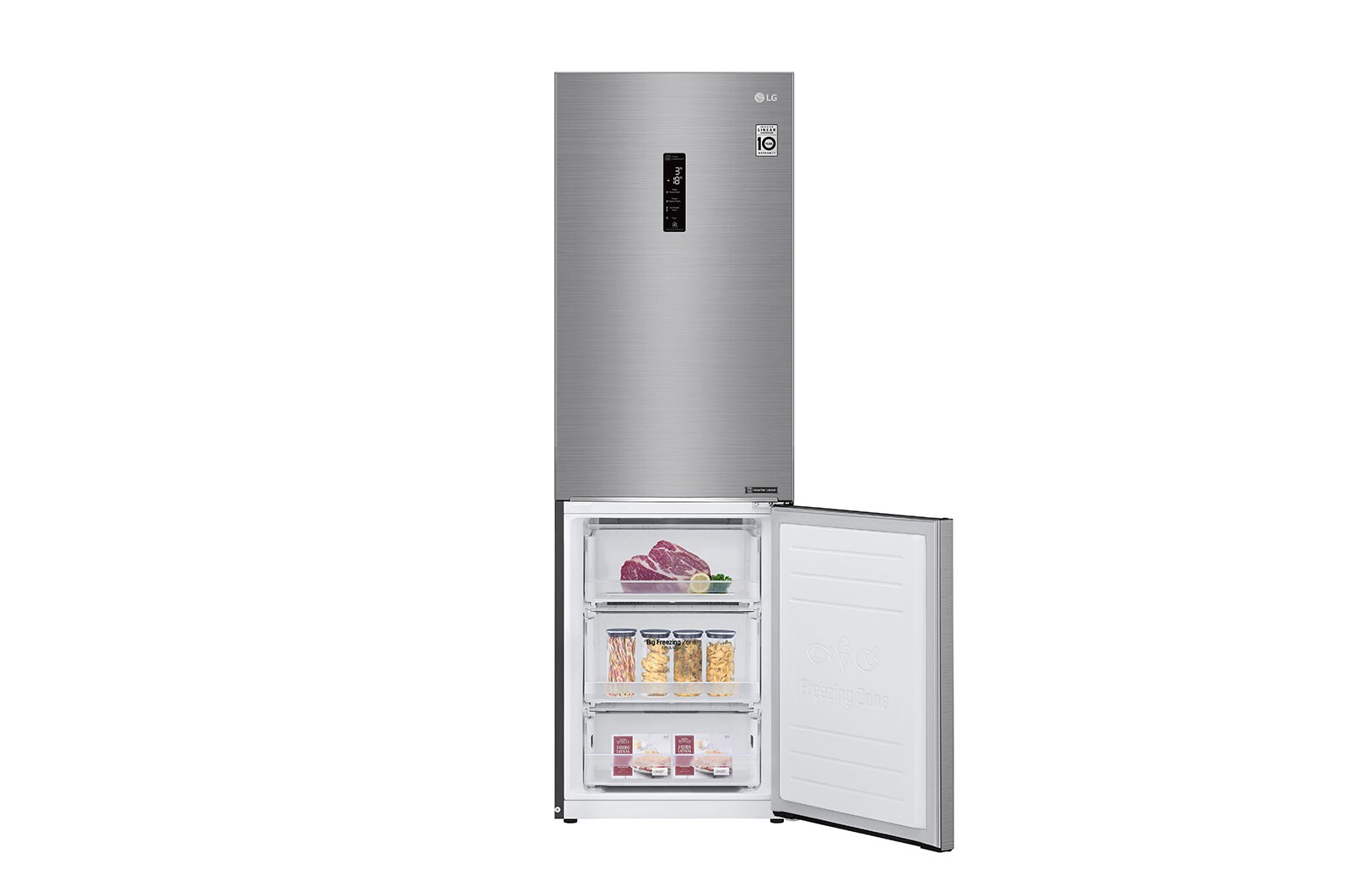 LG Lodówko-zamrażarka LG V+ 1,86m ThinQ GBB61PZHZN, GBB61PZHZN