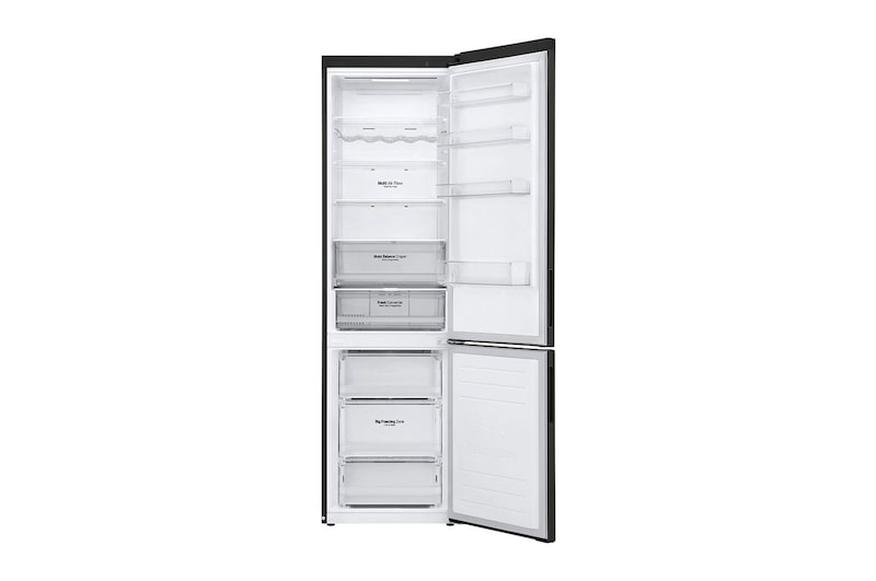 LG Lodówko-zamrażarka LG V+ | 2,03m | DoorCooling+™ | Total No Frost | czarna | klasa D | GBB62BLFGC, GBB62BLFGC