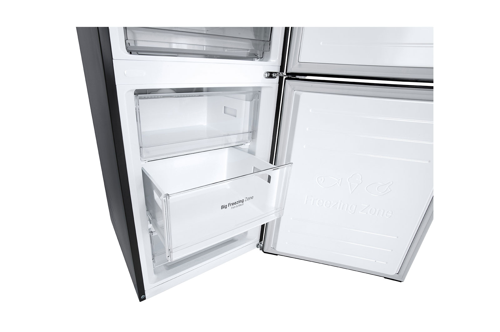 LG Lodówko-zamrażarka LG V+ | 2,03m | DoorCooling+™ | Total No Frost | czarna | klasa D | GBB62BLFGC, GBB62BLFGC
