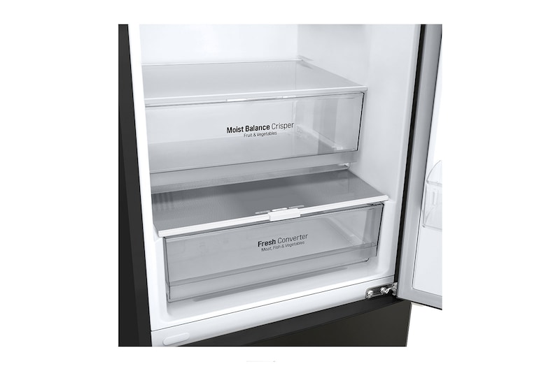 LG Lodówko-zamrażarka LG V+ | 2,03m | DoorCooling+™ | Total No Frost | czarna | klasa D | GBB62BLGGC, GBB62BLGGC