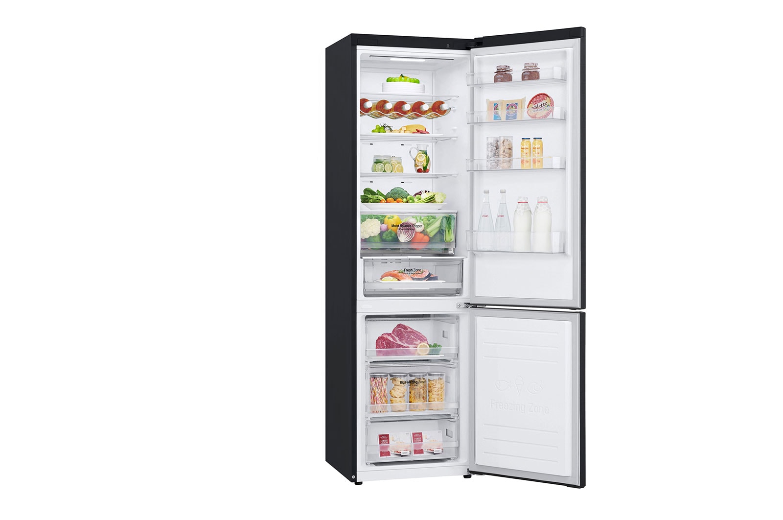 LG Lodówka DoorCooling+™ |grafitowa| GBB62MCFCN1, GBB62MCFCN1