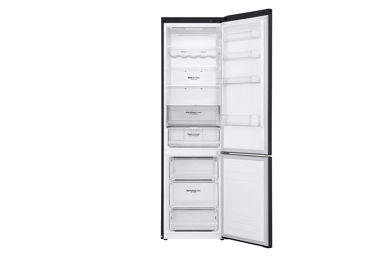 LG Lodówka DoorCooling+™ |grafitowa| GBB62MCFCN1, GBB62MCFCN1