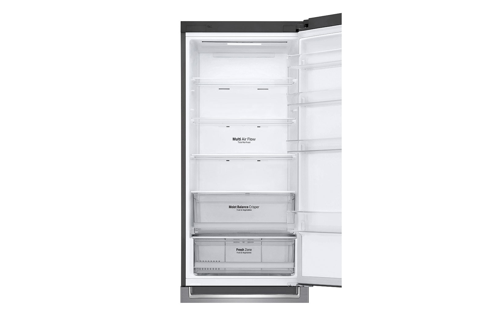 LG Lodówka DoorCooling+™|srebrna| GBB62PZHMN, GBB62PZHMN