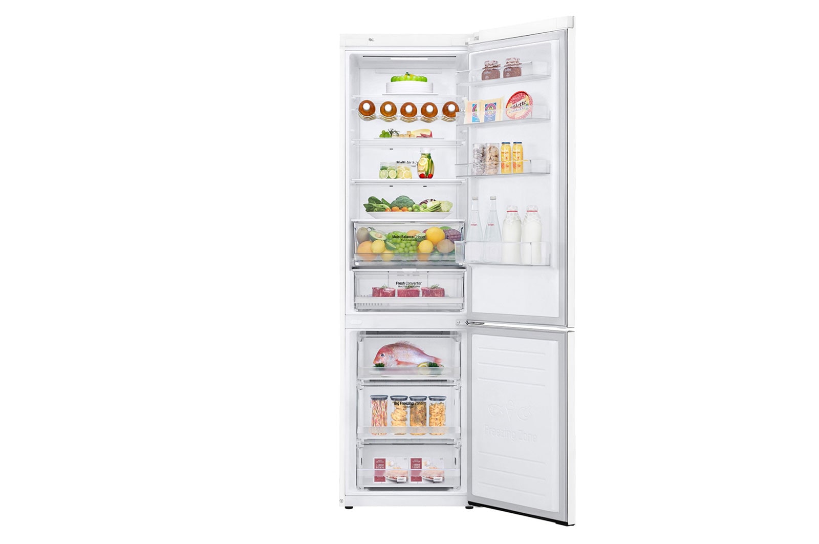 LG Lodówko-zamrażarka LG V+ 2,03m ThinQ GBB62SWFFN, GBB62SWFFN