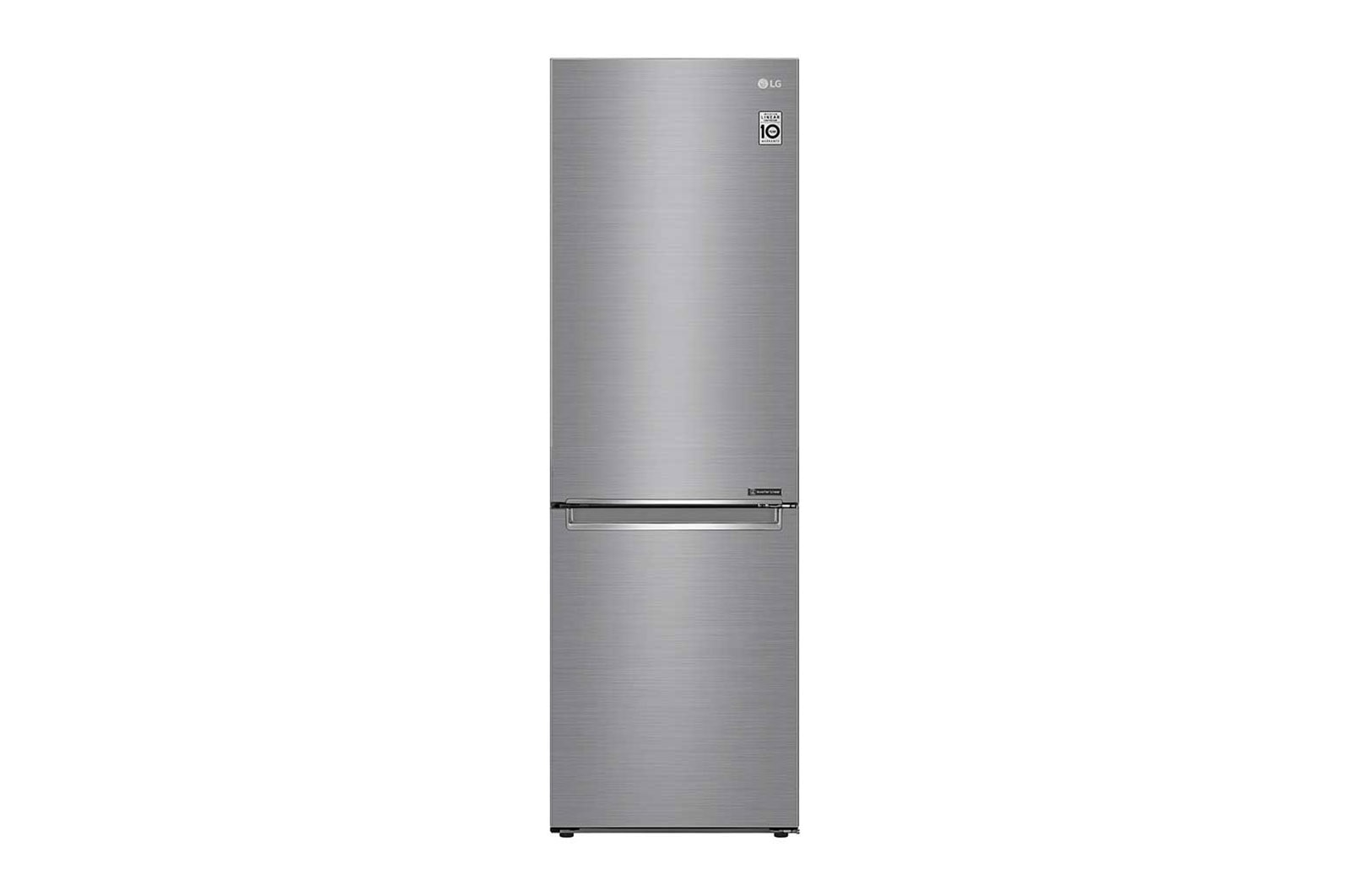 Lodówko-zamrażarka LG V&#43; | 1,86m | srebrna | DoorCooling&#43;™ | Total No Frost | 36db | LinearCooling™ | 341 L| GBB71PZEMN GBB71PZEMN - widok z przodu