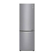 Lodówko-zamrażarka LG V&#43; | 1,86m | srebrna | DoorCooling&#43;™ | Total No Frost | 36db | LinearCooling™ | 341 L| GBB71PZEMN GBB71PZEMN - widok z przodu