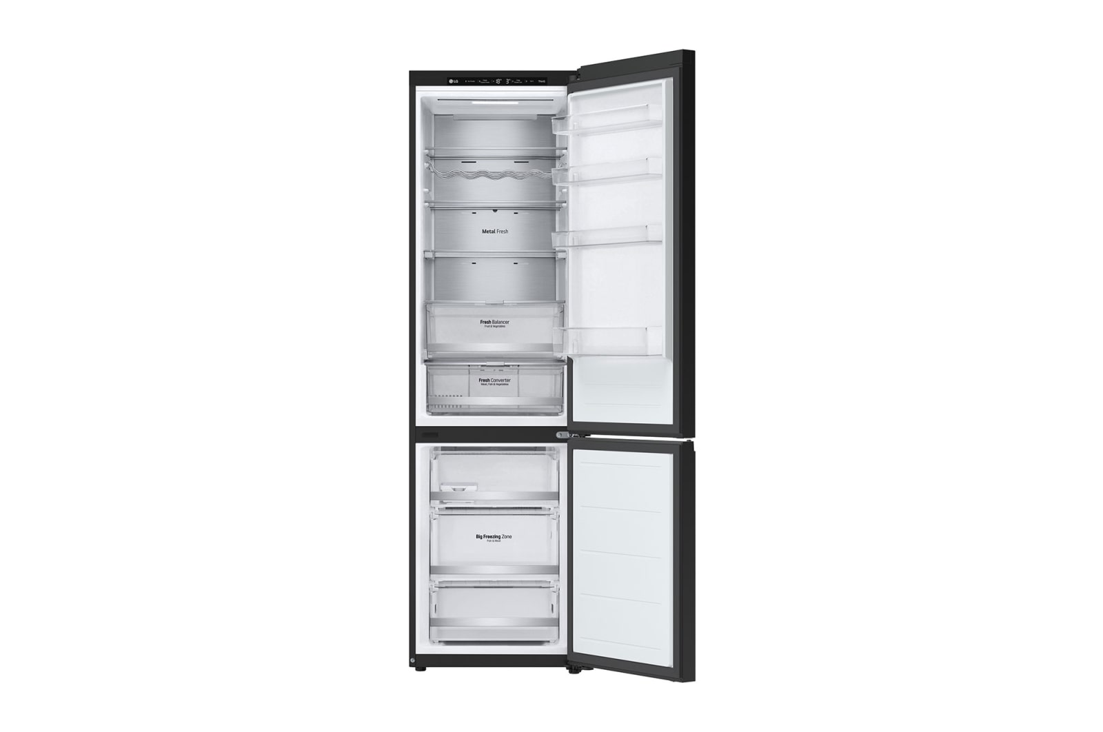 LG Lodówka DoorCooling+™ |czarna| GBB72BM9DQ, GBB72BM9DQ