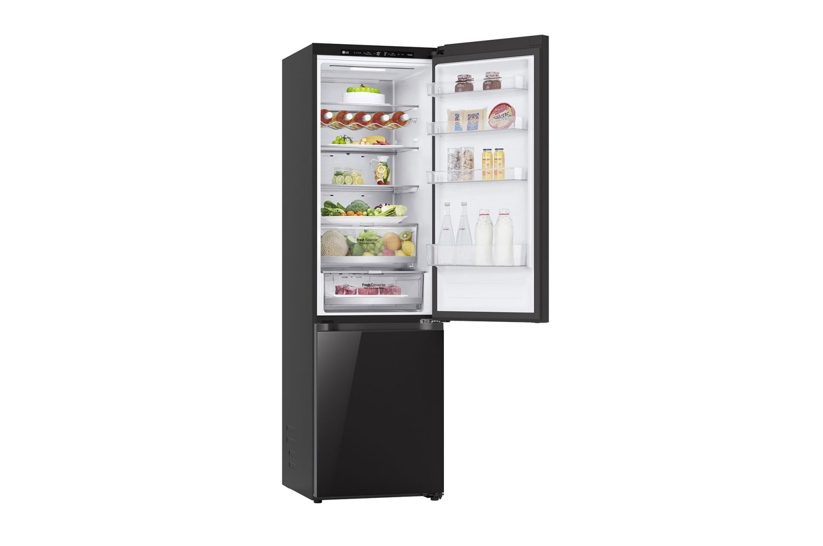LG Lodówka DoorCooling+™ |czarna| GBB72BM9DQ, GBB72BM9DQ