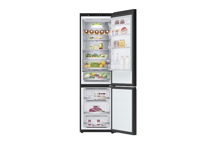 LG Lodówka DoorCooling+™ |czarna| GBB72BM9DQ, GBB72BM9DQ