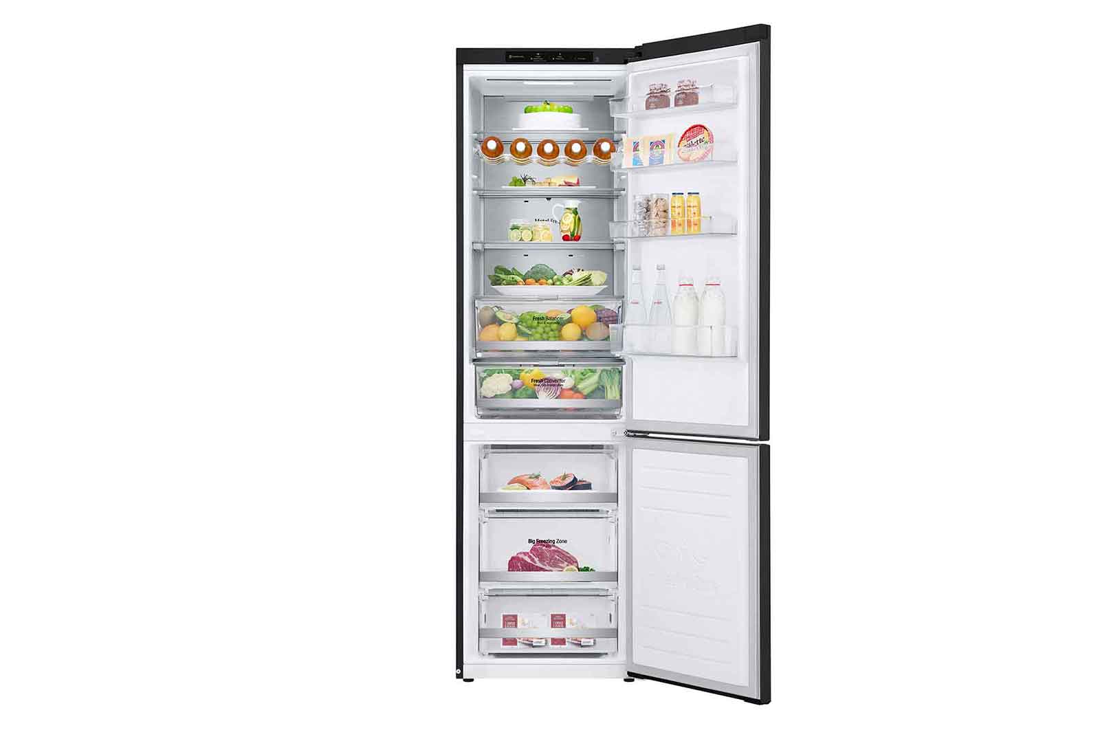 LG Lodówko-zamrażarka LG V+ | 2,03m |  ciemny grafit mat | DoorCooling+™ | Total No Frost | klasa D | GBB72MCVGN, GBB72MCVGN