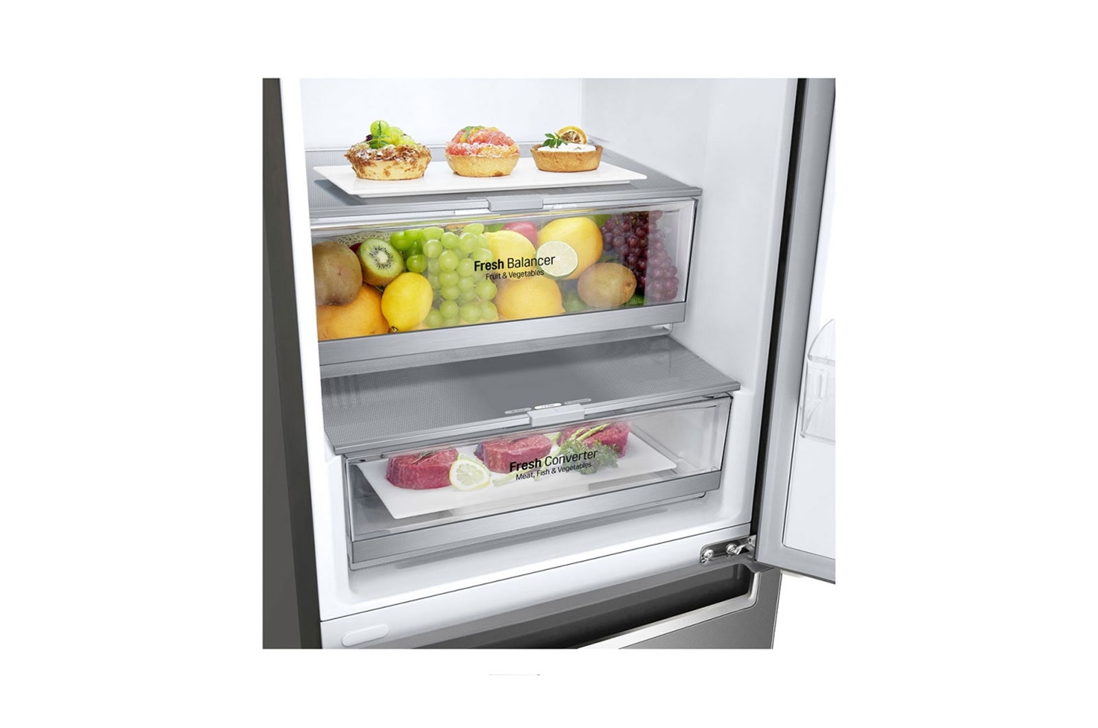 LG Lodówko-zamrażarka LG V+ 2,03m GBB72PZEMN, GBB72PZEMN