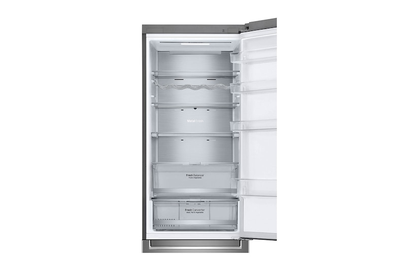 LG Lodówko-zamrażarka LG | 2,03 m | DoorCooling+™ | Total No Frost | srebrna | klasa C | GBB72SAUCN1, GBB72SAUCN1