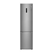 Front view of Lodówko-zamrażarka LG | 2,03 m | DoorCooling+™ | Total No Frost | srebrna | klasa C | GBB72SAUCN1 GBB72SAUCN1