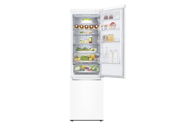 LG Lodówko-zamrażarka LG | V+ | 2,03m | ThinQ | biała | DoorCooling+™ | Total No Frost | klasa D | GBB72SWUGN, GBB72SWUGN