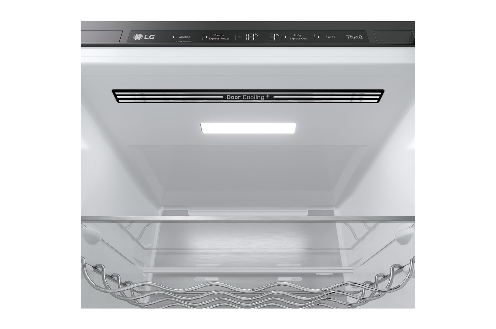 LG Lodówko-zamrażarka LG | biały szklany front | 2,03m | DoorCooling+™ | klasa C | Total No Frost | GBB72TW9CQ1, GBB72TW9CQ1