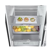 LG Lodówko-zamrażarka LG | biały szklany front | 2,03m | DoorCooling+™ | klasa C | Total No Frost | GBB72TW9CQ1, GBB72TW9CQ1
