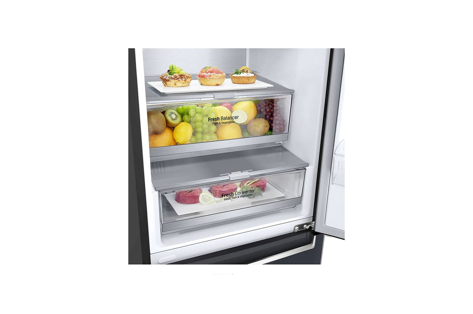 LG Lodówka DoorCooling+ |grafitowa| GBB92MCACP1, GBB92MCACP1