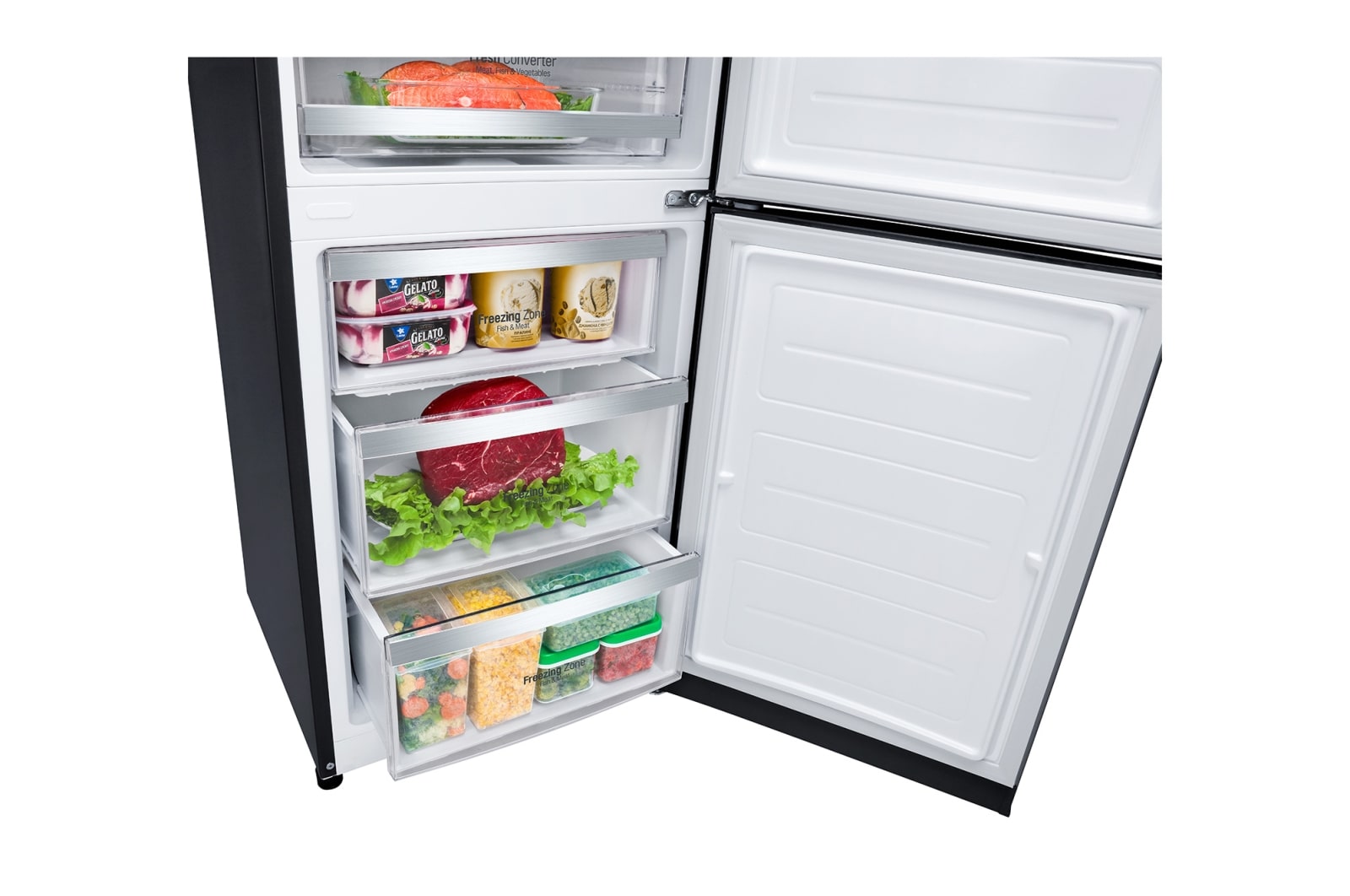 LG Lodówko-zamrażarka LG Iskra 2,0m GBB940BMQZT, GBB940BMQZT