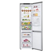 front view open door with food